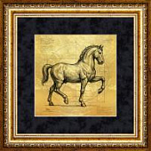 Картина на сусальном золоте «Конь возрождения»