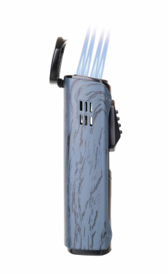 Зажигалка сигарная Honest, четверное пламя, с пробойником, черная