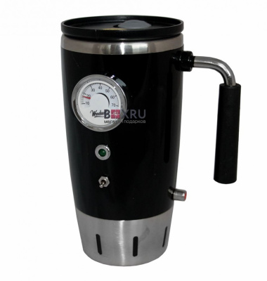 Автокружка MUGНУМ 12V/USB, черная