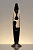 Лава лампа Amperia Rocket Black Черная/Прозрачная (35 см)