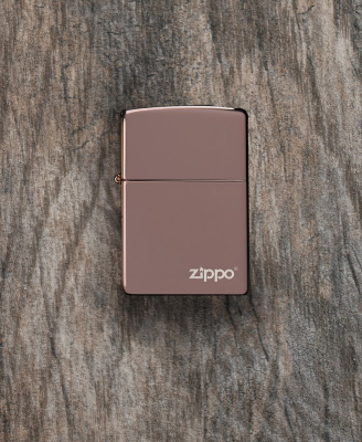 Зажигалка ZIPPO Classic с покрытием High Polish Rose Gold, латунь/сталь, розовое золото, 38x13x57 мм