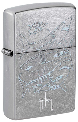 Зажигалка ZIPPO Guy Harvey с покрытием Street Chrome, латунь/сталь, серебристая, 38x13x57 мм Зажигалка ZIPPO Guy Harvey с покрытием Street Chrome, латунь/сталь, серебристая, 38x13x57 мм