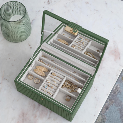 Шкатулка LC Designs для хранения украшений арт.76836, зеленая