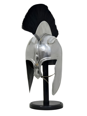 Шлем троянский "Ахиллес" с черным плюмажем