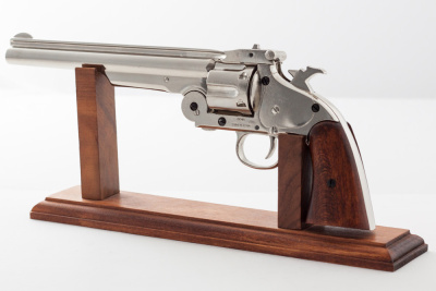 Макет. Револьвер Smith & Wesson Schofield  ("Смит и Вессон Скофилд") CAL.45 (США, 1869 г.), никель