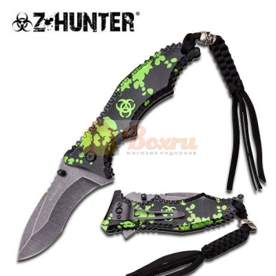 Нож Z-Hunter Spring, складной, зеленый, ZB-072GN 