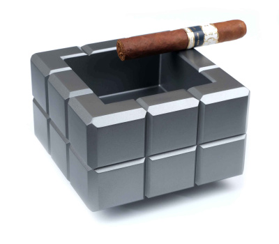 Пепельница Colibri Heritage Cube, Оружейная сталь AT125T3