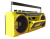 Ретро-магнитофон  EL-149BT "Ghettoblaster", желтый