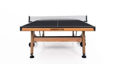 Теннисный стол складной для помещений "RASSON PREMIUM T03 Indoor" (274 х 152,5 х 76 см, натуральный дуб) с сеткой
