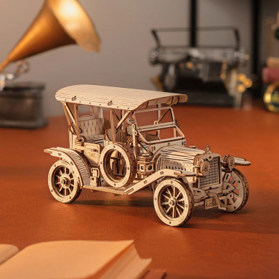 Деревянный конструктор Robotime - Винтажный автомобиль 1910-х годов (Vintage Car)