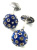 Запонки Cufflinks Inc. Синие шарики с отверстиями, CF43