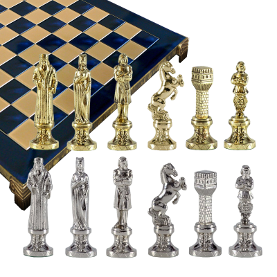 Шахматный набор "Ренессанс" (36х36 см), доска синяя