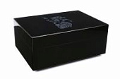 Хьюмидор Gentili Fumatore Argento на 50 сигар, Черный лак
