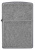 Зажигалка ZIPPO Classic с покрытием ™Plate, латунь/сталь, серебристая, матовая, 38x13x57 мм