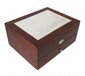 Шкатулка ювелирная "MORETTO" 2-ярусная 24*19*11см