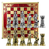 Шахматный набор "Мария Стюарт", красная (38х38 см)