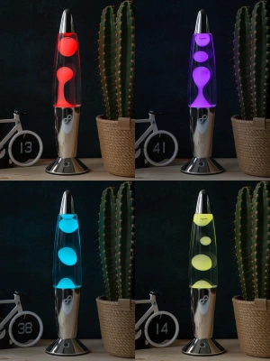 Лава лампа Amperia Rocket Smart Белая/Прозрачная (34 см) Chrome Лава лампа Amperia Rocket Smart Белая/Прозрачная (34 см) Chrome