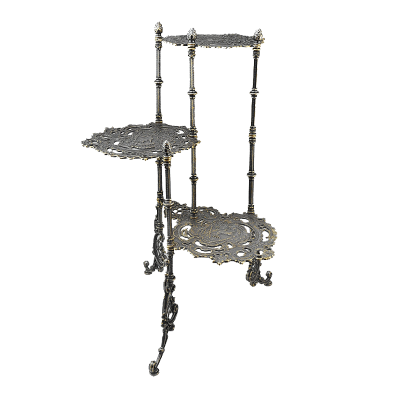 Подставка для цветов, три уровня, антик Подставка для цветов, три уровня, антик
