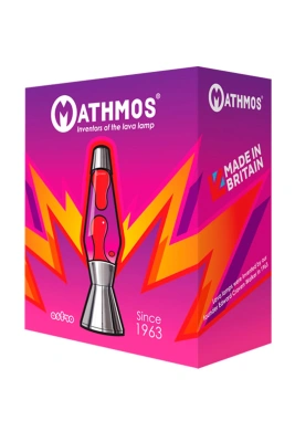 Лава-лампа Mathmos Astro Красная/Фиолетовая Matt Black (Воск)