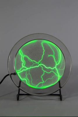 Электрический плазменный диск Тесла Зелёный D - 15см