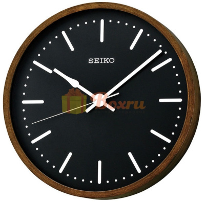 Настенные часы Seiko, QXA527BN, в деревянном корпусе
