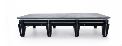Бильярдный стол для снукера "Magnum Pro" 12 ф (черный, плита 50 мм, в комплекте система подогрева плит)