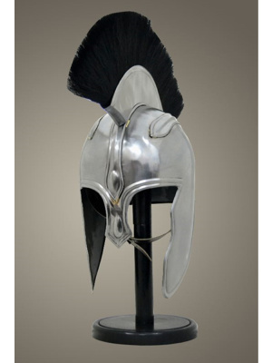 Шлем троянский "Ахиллес" с черным плюмажем Шлем троянский "Ахиллес" с черным плюмажем