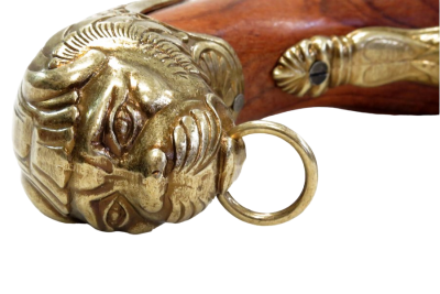 Макет. Кремневый пистоль (Германия, XVIII век), латунь