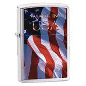 Зажигалка Zippo Made Im Usa Flag