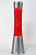 Лава-лампа CG 39см Silver Красная/Звездочки (Глиттер)