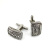 Запонки Cufflinks Inc. Прямойгольник плетенка. Антик CF51