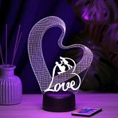 3D ночник Пара - Love