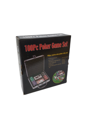 Набор для покера "Royal Flush" глянцевый на 100 фишек  (арт. rf100)