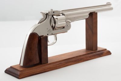 Макет. Револьвер Smith & Wesson Schofield  ("Смит и Вессон Скофилд") CAL.45 (США, 1869 г.), никель