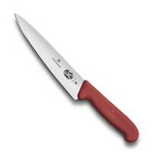 Нож Victorinox разделочный, 25 см, красный
