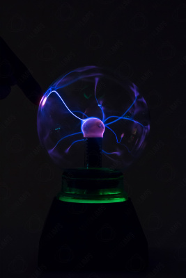 Электрический плазменный шар Тесла (D - 12см) Green
