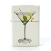Зажигалка ZIPPO Martini White Matte