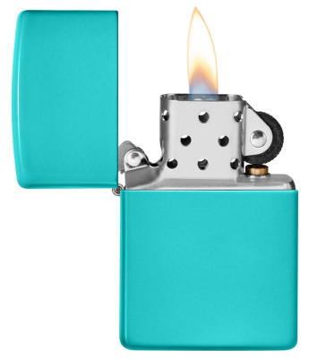 Зажигалка ZIPPO Classic 49454 с покрытием Flat Turquoise, латунь/сталь, бирюзовая, глянцевая, 38x13x57 мм Зажигалка ZIPPO Classic 49454 с покрытием Flat Turquoise, латунь/сталь, бирюзовая, глянцевая, 38x13x57 мм
