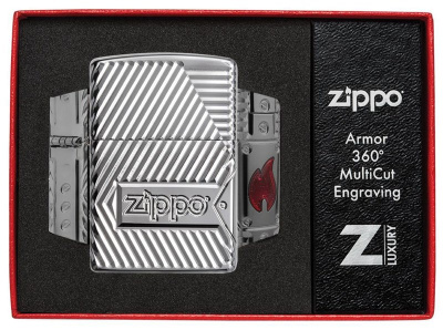 Зажигалка ZIPPO Armor® с покрытием High Polish Chrome, латунь/сталь, серебристая, 38x13x57 мм Зажигалка ZIPPO Armor® с покрытием High Polish Chrome, латунь/сталь, серебристая, 38x13x57 мм
