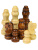 Комплект игр 2 в 1 в деревянном футляре (русское лото, шахматы), 26х19х7 см