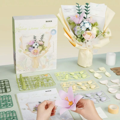 Конструктор 3D-пазл DIY Весенний букет Robotime Spring Time Bouquet
