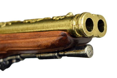 Макет. Кремневый 2-х ствольный пистоль Наполеона Бонапарта (Франция, 1806 г.)