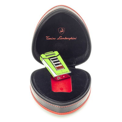 Турбо зажигалка TONINO LAMBORGHINI AERO Interwoven Torch Flame (MFH-325) GREEN