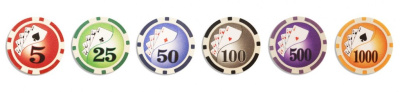 Набор для покера "Royal Flush" матовый на 300 фишек (арт. rfm300)