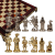 Шахматный набор "Рыцари Средневековья" (44х44 см), доска красная