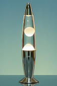Лава лампа Amperia Rocket Chrome Белая/Прозрачная (35 см)