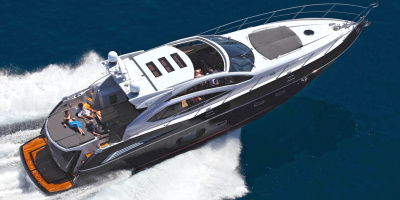 Модель яхты "Sunseeker Predator 64 black" 91*22*32