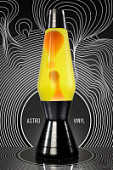 Лава-лампа Mathmos Astro Black Vinyl Оранжевая/Желтая (Воск)