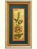 Картина на сусальном золоте «Роза»