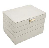 Шкатулка LC Designs для хранения украшений арт.75608, кремово-серая